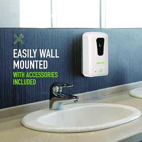 Alpine Wall Mount Automatic Foam Hand Sanitizer and Soap Dispenser, 40 oz, 4.48 x 6 x 11.1, White (ALP430F)