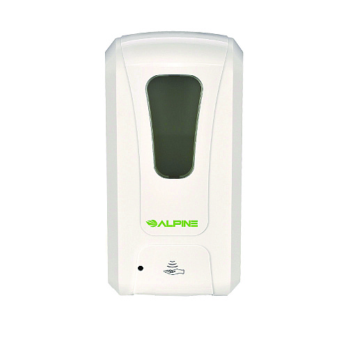 Alpine Automatic Foam Hand Sanitizer/Soap Dispenser with Floor Stand, 40 oz, 4.48 x 6 x 45, White (ALP430FS)