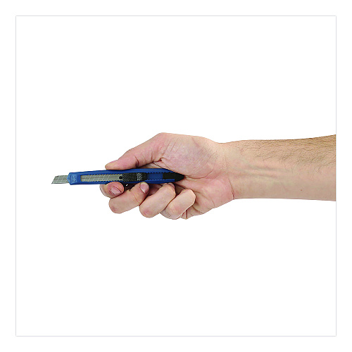Great Neck Snap-Off Utility Knife, 9 mm Blade, 5" Plastic Handle, Blue (SBK3)