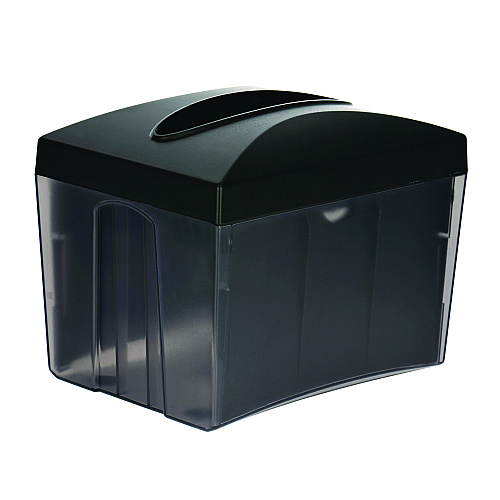 Alpine Interfold Table Top Dispenser Napkin Holder, 5.9 x 8 x 6.5, Black (ALP4332)