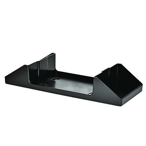 Alpine Interfold Table Top Dispenser Napkin Holder with Caddy, 6 x 14.17 x 6.5, Black (ALP4332C)