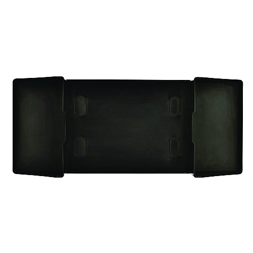 Alpine Interfold Table Top Dispenser Napkin Holder with Caddy, 6 x 14.17 x 6.5, Black (ALP4332C)