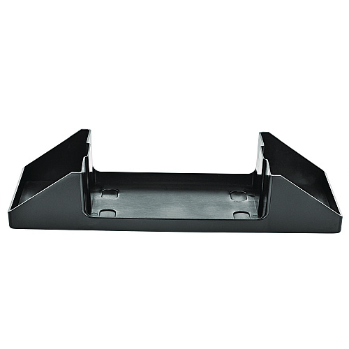 Alpine Interfold Table Top Dispenser Napkin Holder with Caddy, 6 x 14.17 x 6.5, Black (ALP4332C)