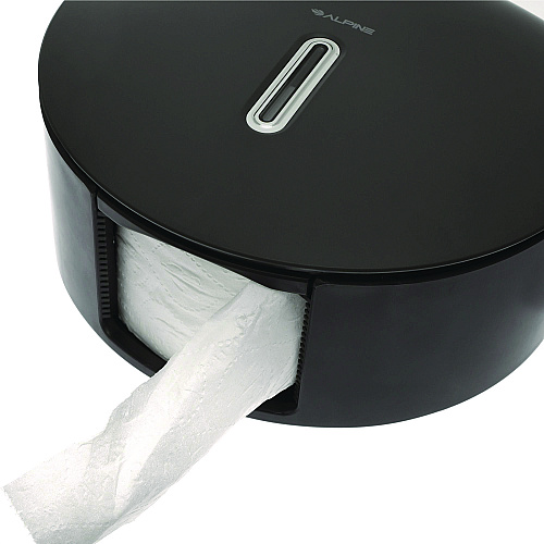 Alpine Plastic Single Roll Jumbo Toilet Paper Dispenser, 5.3 x 11.5 x 11.7, Gray (ALP450GRY)