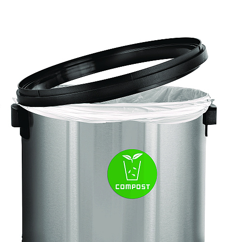 Alpine 17 Gallon Stainless Steel Indoor Compost Receptacle with Swivel Lid (ALP47065L1CO)