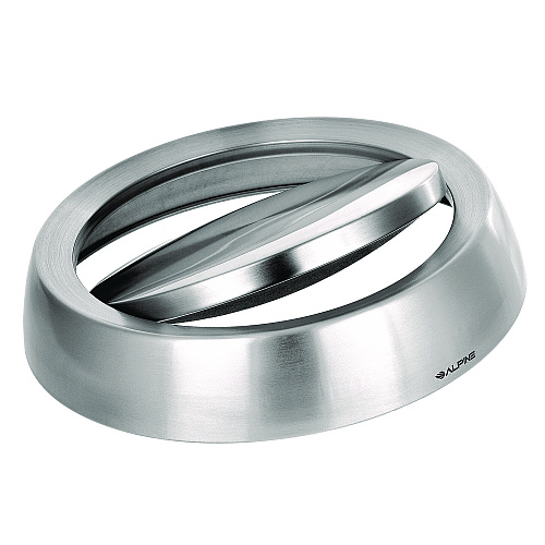 Alpine 17 Gallon Stainless Steel Indoor Recycling Receptacle and Trash Station Swivel Lids (ALP47065L1RT)