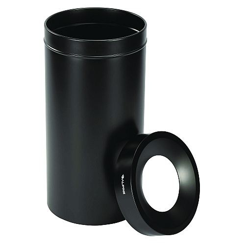 Alpine 27 Gallon Stainless Steel Commercial Indoor Trash Can, Black (ALP47527BLK)