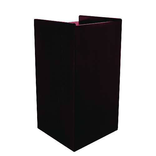 Alpine 40 Gal Commercial Tray Top Waste Enclosure Trash Receptacle, 40 gal, Wood, Mahogany (ALP476MA)