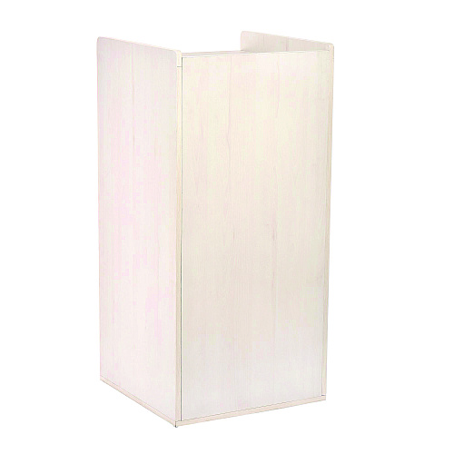 Alpine 40 Gal Commercial Tray Top Waste Enclosure Trash Receptacle, 40 gal, Wood, White (ALP476WHI)