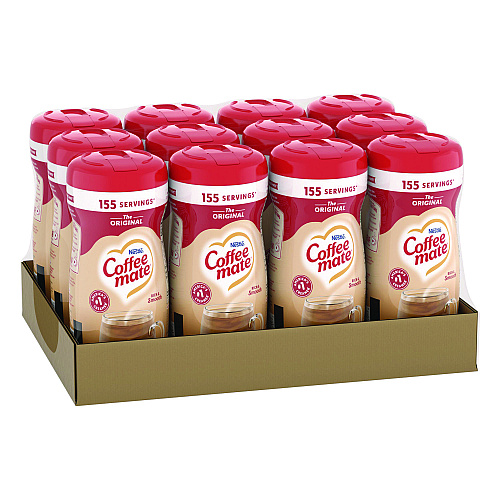 Coffee-mate Non-Dairy Powdered Creamer, Original, 11 oz Canister, 12/Carton (55882CT)