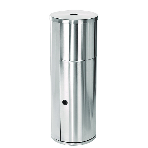 Alpine Stainless Steel 7 Gal Trash Can with Gym Disinfecting Wipes Dispenser (ALP4777)