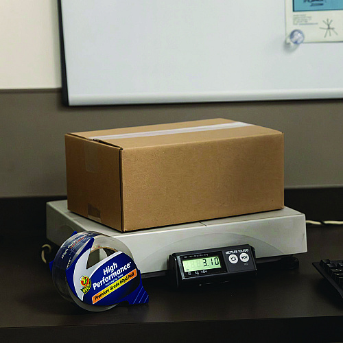 Duck HP260 Packaging Tape with Dispenser, 3" Core, 1.88" x 60 yds, Clear (07364)