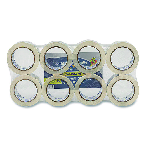 Duck HP260 Packaging Tape, 3" Core, 1.88" x 60 yds, Clear, 8/Pack (0007424)