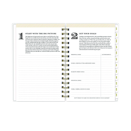 Blue Sky Day Designer Navy Stripe Daily/Monthly Planner, Horizontal Stripe Artwork, 8 x 5, Navy/White Cover, 12-Month (Jan-Dec): 2026 (103623)