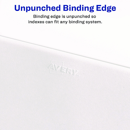 Preprinted Legal Exhibit Side Tab Index Dividers, Avery Style, 26-Tab, G, 11 x 8.5, White, 25/Set, (1407) (01407)