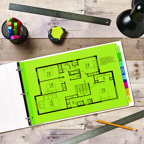 Avery Insertable Big Tab Plastic Dividers, 8-Tab, 11 x 17, Green, 1 Set 8 x Divider(s) - Write-on, Print-on Tab(s) - 8 - 8 Tab(s)/Set - 11" Divider Width x 17" Divider Length - 3 Hole Punched - Multicolor Plastic Divider - Multicolor Plastic Tab(s (11179)
