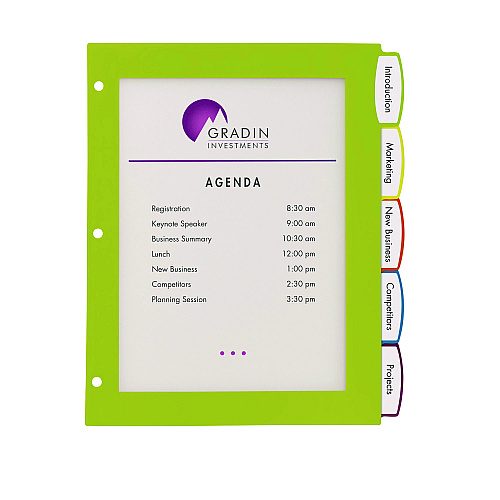 Avery Big Tab Ultralast Plastic Dividers, 5-Tab, 11 x 8.5, Assorted, 1 Set (24900)