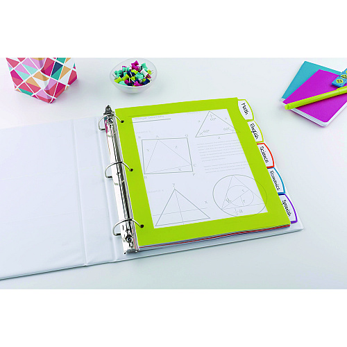 Avery Big Tab Ultralast Plastic Dividers, 5-Tab, 11 x 8.5, Assorted, 1 Set (24900)