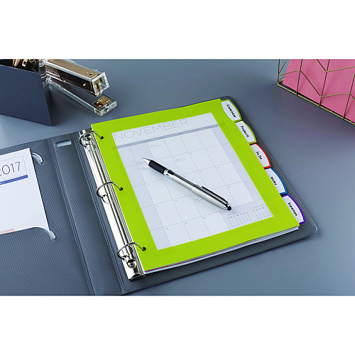 Avery Big Tab Ultralast Plastic Dividers, 5-Tab, 11 x 8.5, Assorted, 1 Set (24900)