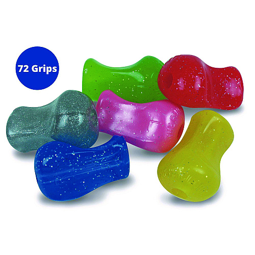 The Pencil Grip Original Grip, 1" Long, Assorted Glitter Colors, 72/Carton (11272)