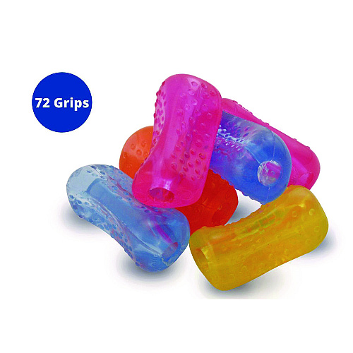 The Pencil Grip Bumpy Pencil Grip. 0.6" Long, Assorted Neon Colors, 72/Carton (12072)