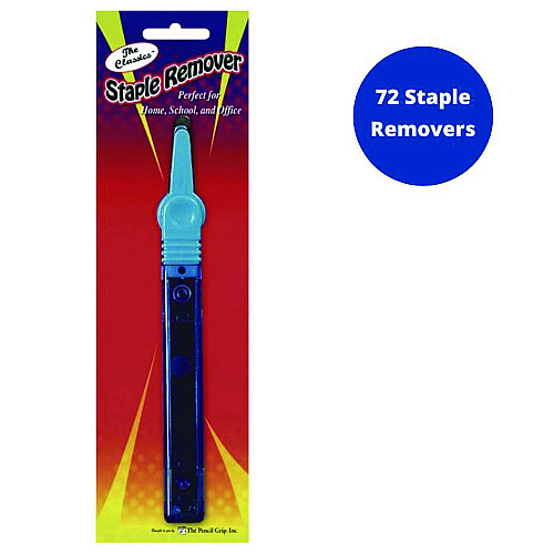 The Pencil Grip Long Handle Staple Remover, Black/Silver, 72/Carton (13872)