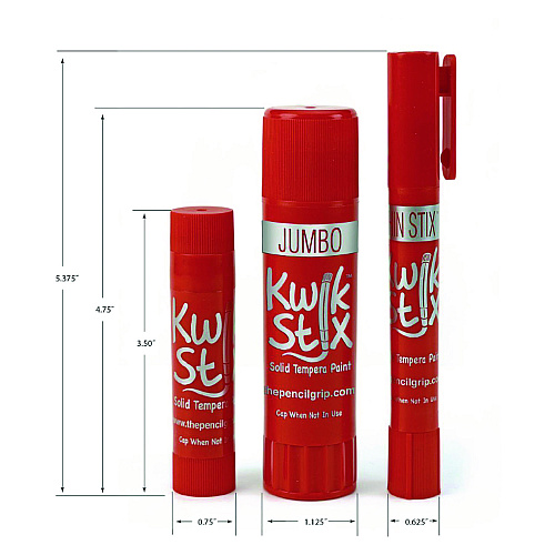 The Pencil Grip Kwik Stix Tempera Paint Set, 6 Assorted Neon Colors, 6/Set, 24 Sets/Carton (61024)