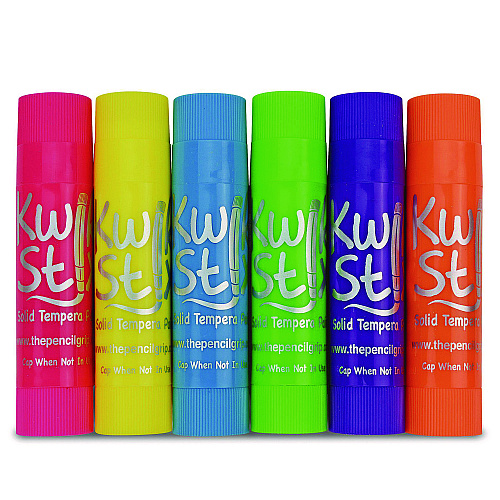 The Pencil Grip Kwik Stick Tempera Paint, 3.5", Assorted Neon Colors, 72/Pack, 3 Packs/Carton (62603)