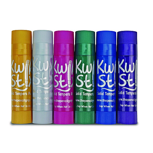 The Pencil Grip Kwik Stick Tempera Paint, 3.5", Assorted Metallic Colors, 72/Pack, 3 Packs/Carton (62903)