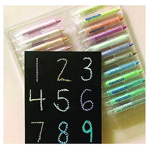 The Pencil Grip Wonder Stix Playmat Kit, 12 Assorted Pastel Wonderstix and 4 Playmats/Pack, 12 Packs/Carton (64906)
