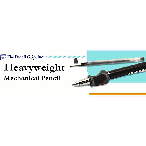 Heavyweight Mechanical Pencil Set w/The Pencil Grip, 2 mm Lead Refills, HB (#2), Black Lead, Black/Navy/Silver Barrel, 8/CT (65208)