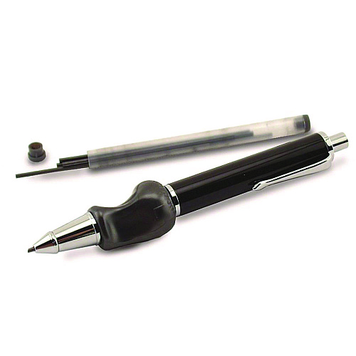 Heavyweight Mechanical Pencil Set w/The Pencil Grip, 2 mm Lead Refills, HB (#2), Black Lead, Black/Navy/Silver Barrel, 8/CT (65208)