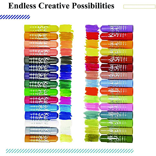The Pencil Grip Kwik Stix Tempera Paint Set, 30 Assorted Colors, 30/Pack, 6 Packs/Carton (68106)