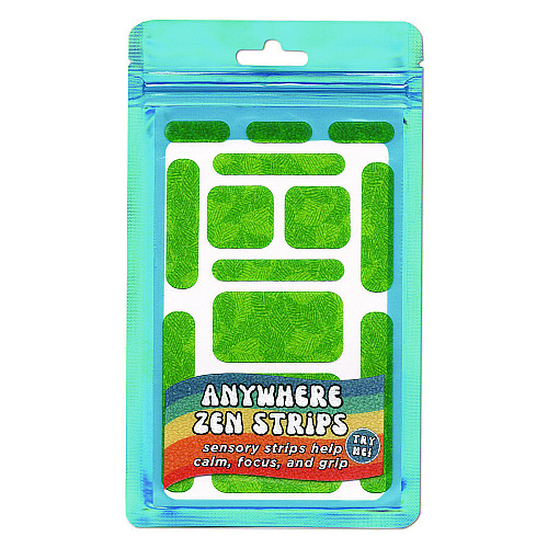 The Pencil Grip Anywhere Zen Strips, Sandy Palm Leaves, Assorted Colors, 13/Set, 24 Sets/Carton (88624)
