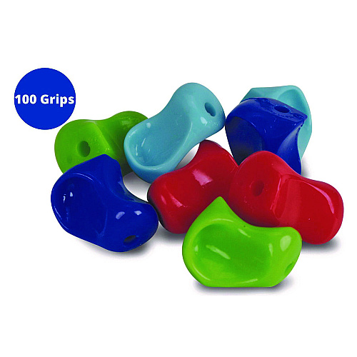 The Pencil Grip Pinch Pencil Grip, 1" Long, Assorted Colors, 100/Carton (127100)