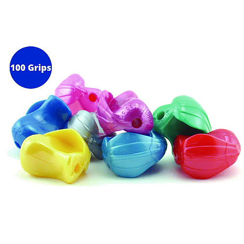 The Pencil Grip Crossover Grip, 1" Long, Assorted Metallic Colors, 100/Carton (177100)