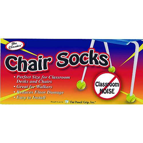 The Pencil Grip Chair Sox, 2.5", Blue Felt/Rubber, 4/Pack, 36 Packs/Carton (233)