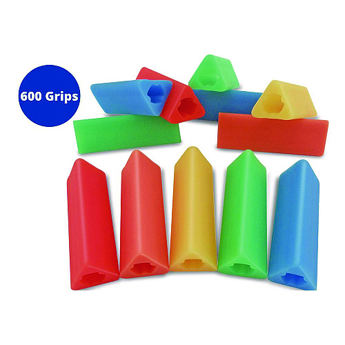 The Pencil Grip Triangle Grip, 1.75" Long, Assorted Colors, 600/Carton (162600)