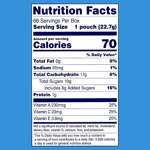 Welch's Fruit Snacks, Mixed Fruit, 0.9 oz Pouch, 40/Box (PIM94068)
