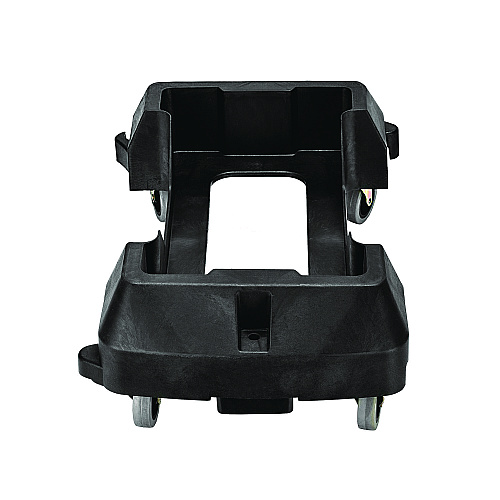 Alpine Rectangular Trash Can Dolly, 200 lb Capacity, 8.2 x 24.4 x 15.7, Black (ALP477DOLLY)