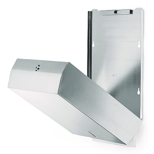 Alpine Vertical C-Fold/Multi-Fold Paper Towel Dispenser, 14.5 x 4 x 11.2, Brushed Stainless Steel (ALP480)