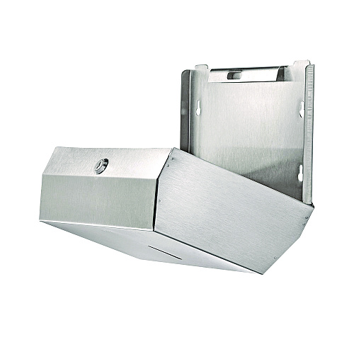 Alpine Horizontal C-Fold/Multi-Fold Paper Towel Dispenser, 7.08 x 3.93 x 10.82, Brushed Nickel (ALP481S)