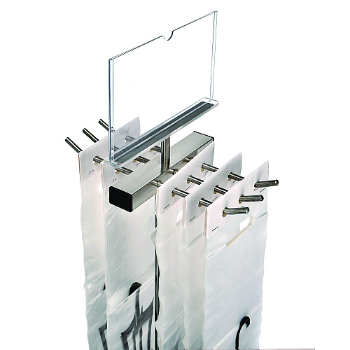 Alpine Wet Umbrella Bag Wrapper Stand with 100 Long Bags, Stainless Steel, 12 x 12 x 48, Silver (ALP489)