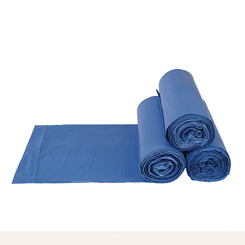 Inteplast Group High-Density Commercial Can Liners, 60 gal, 18 mic, 40" x 48", Blue, 200/Carton (BRS404818BL)