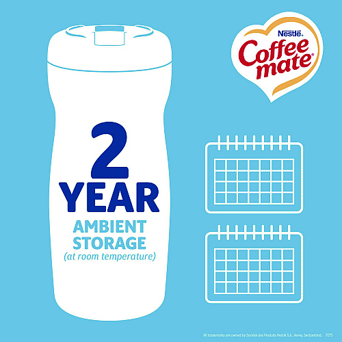 Coffee-mate Non-Dairy Powdered Creamer, French Vanilla, 15 oz Canister, 12/Carton (35775CT)