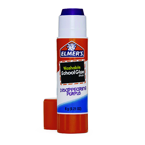 Elmer's Disappearing Purple School Glue Stick, 0.21 oz, Dries Clear, 8/Pack (E1591E1560)