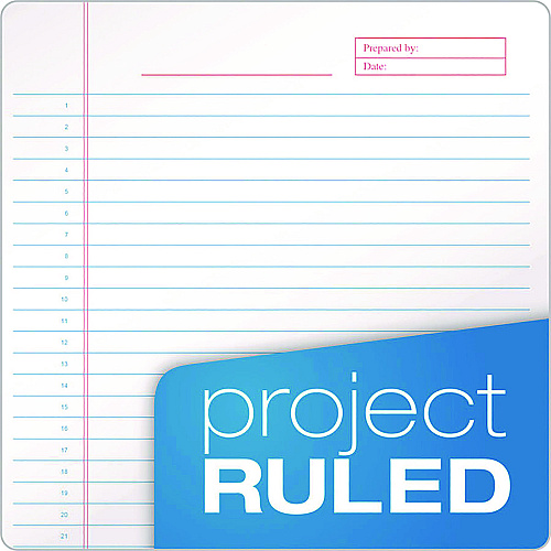 TOPS Docket Gold Planner Pad, Project-Management Format, Medium/College Rule, Black Cover, 70 White 8.5 x 11.75 Sheets (63753)