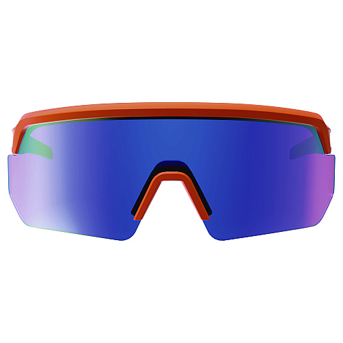 ergodyne Skullerz AEGIR-AFASPM Anti-Scratch and Enhanced Anti-Fog Safety Glasses, Orange Frame, Blue Mirror Polycarb Lens (55062)
