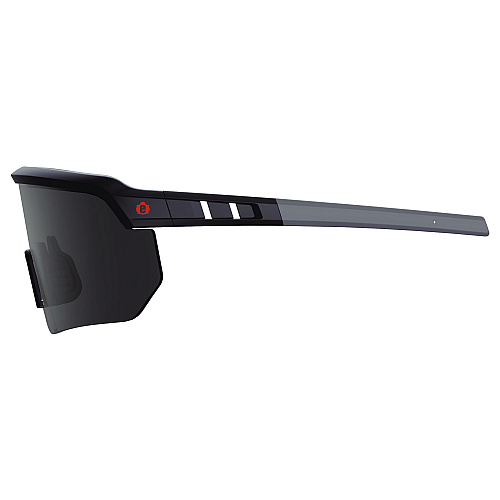ergodyne Skullerz AEGIR-AFASPM Anti-Scratch and Enhanced Anti-Fog Safety Glasses, Matte Black Frame, Smoke Polycarb Lens (55063)