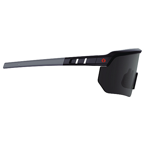 ergodyne Skullerz AEGIR-AFASPM Anti-Scratch and Enhanced Anti-Fog Safety Glasses, Matte Black Frame, Smoke Polycarb Lens (55063)